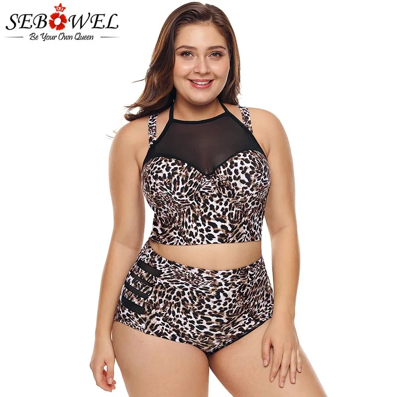 Leopard-Print-Plus-Size-Halter-Push-up-Lattice-Mesh-Swim-Bikini-LC410746-19-1 