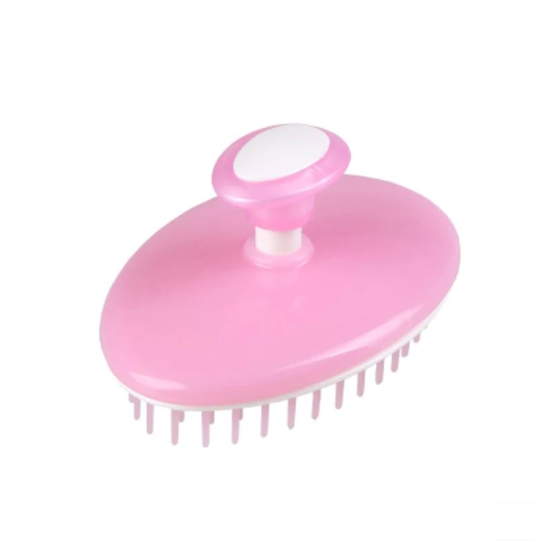 

The head massager shampoo scrub brush to clean the scalp Bath wash hair brush to wash and dress head artifact