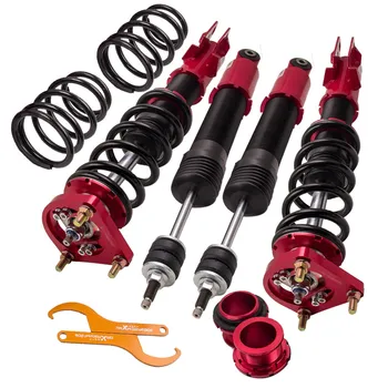 

Coilovers Suspension Kit for Ford Mustang 4th 24 Step Adjustable Damper 1996 Adj. Damper Sedan Convertible 4th Top Mount F R
