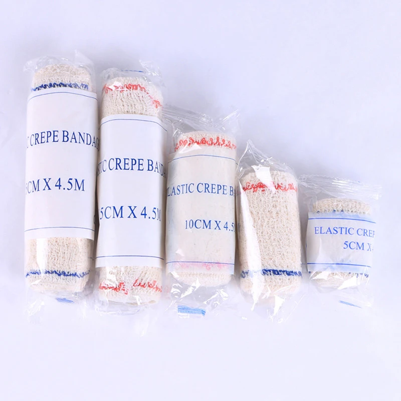 12 rolls  High stretch spandex bandage sports training sprain ankle protective wrinkle bandage medical first aid elastic bandage (6)