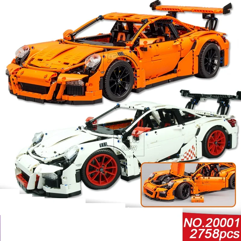 

2018 New Arrive GTR Bugatti Veyron Chiron Series Orange Racing Car Building Blocks Bricks Toy Compatible Legoingly Technic Toy