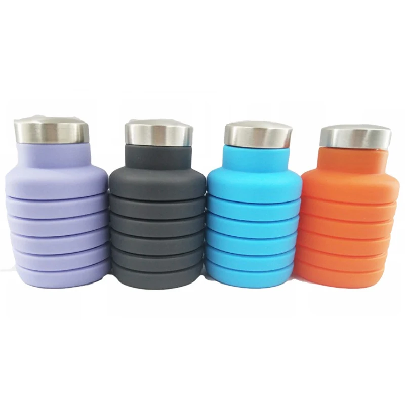 1PC Silicone Folding Portable Travel Outdoor Sports Retractable High Quality Cups Telescopic Home Camping