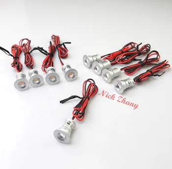 

9pcs/lot DC12V 1W LED MINI Downlight Bridgelux Chip Waterproof IP65 IIsolation Driver NO Dimmable LED Cabinet Light New Design