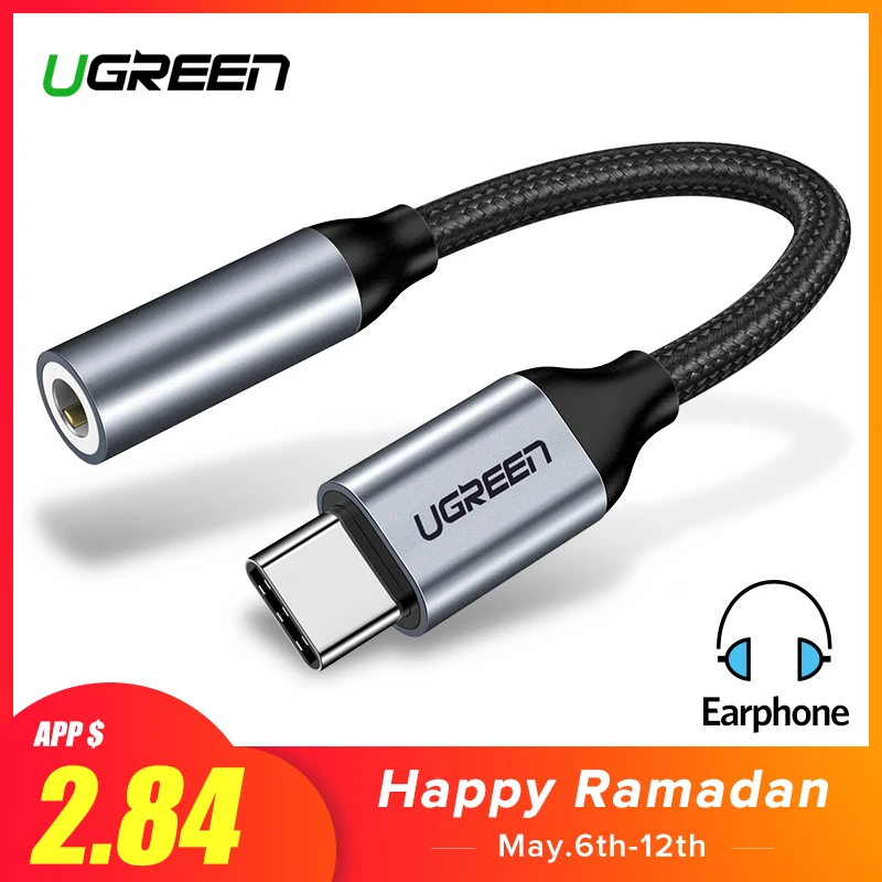 Ugreen Type C 3.5 Jack Earphone USB C to 3.5mm AUX Headphones Adapter For Huawei mate 20 P30 pro Xiaomi Mi 6 8 9 SE Audio cable Ugreen Type C 3.5 Jack Earphone USB C to 3.5mm AUX Headphones Adapter For Huawei mate 20 P30 pro Xiaomi Mi 6 8 9 SE Audio cable
