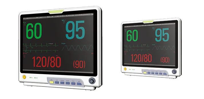 CMS9200 TFT 15.1 дюймов нескольких параметров(SPO2+ НИАД+ PR+ TEMP+ RESP) сетевой USB Портативный реанимации пациента Мониторы