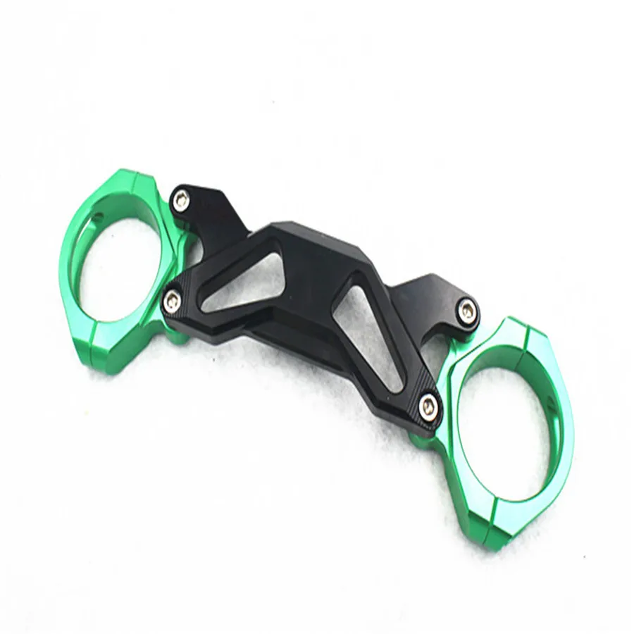 Green CNC Aluminum Balance Shock Motorcycle Front Fork Brace Stabilizer