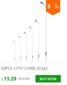 10 шт. одна голова масштаб фонарные столбы поезд N масштаб огни Модель Масштаб уличные лампы модель строительные огни