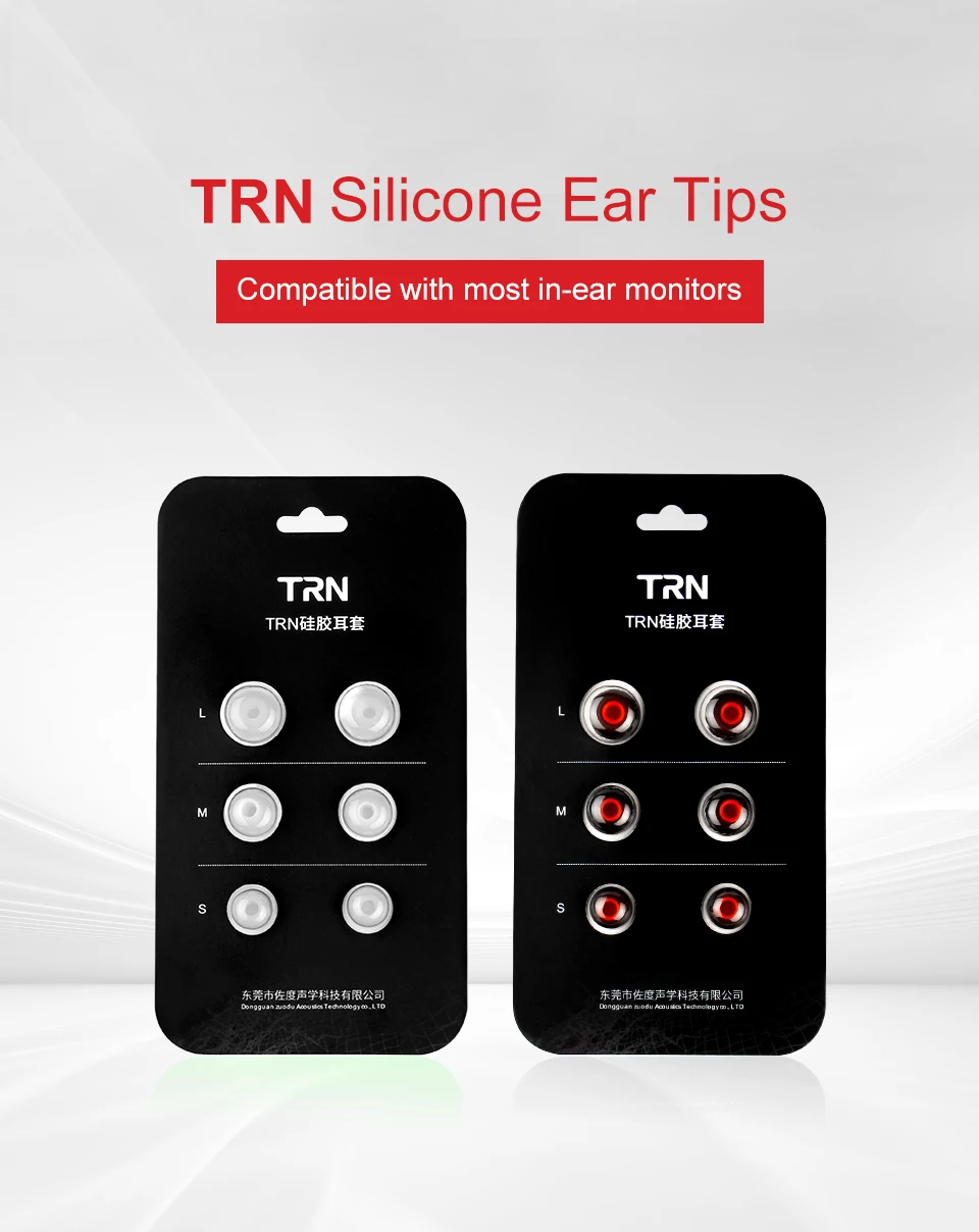 TRN 3 пары(6 шт) L M S в ухо силиконовые Накладные наушники/ушные втулки/ушные наконечники/наушники для KZEarphone TRN X6/V30