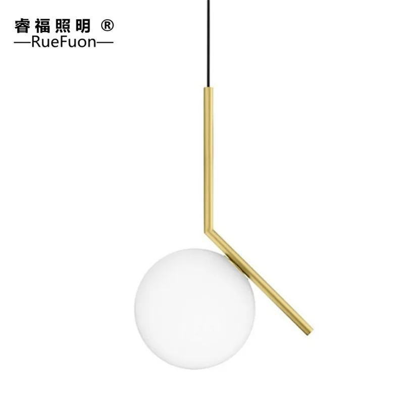 

Postmodern glass chandelier concise personality Nordic magic beans bar dining room bedside globe lamps and lanterns