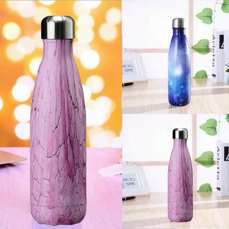

Stainless Steel Vacuum Insulated Water Bottle Flask Thermal Sports Chilly 500ML