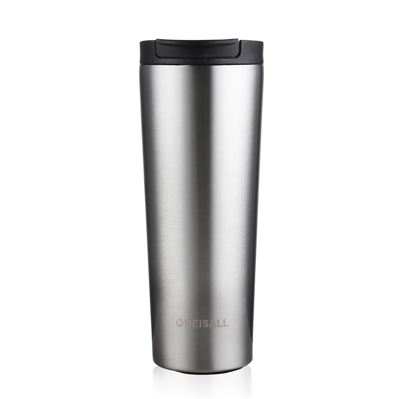 Термос, бутылка для кофе, кружки, термосы, двойной 304, нержавеющая сталь, бизнес Изолированная кофейная чашка, бутылки для воды, 400 мл, 500 мл - Цвет: 500ML Steel Color
