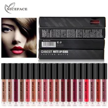 Красота Макияж матовая водостойкая помада Batom значения помада цвета нюд жидкая помада блеск для губ Maquiagem губ пятен