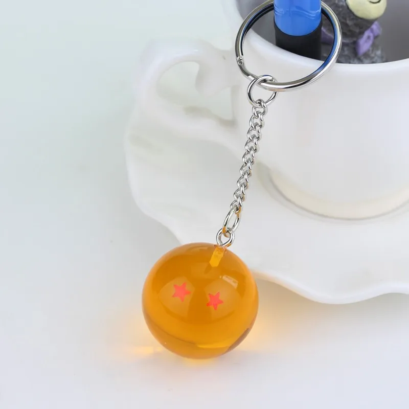 Аниме Dragon Ball Z брелок ПВХ 1-7 воздушный шарик с рисунком звезд фигурка кулон классический мультяшный брелок для ключей держатель сувениры брелок в подарок человек