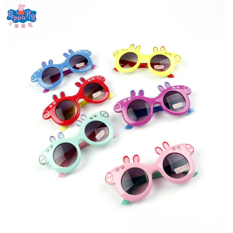 

Peppa pig Glasses Children's Sunglasses New anti-UV Sunglasses Cartoon Glasses Action Toy Figures Toys Free Delivery