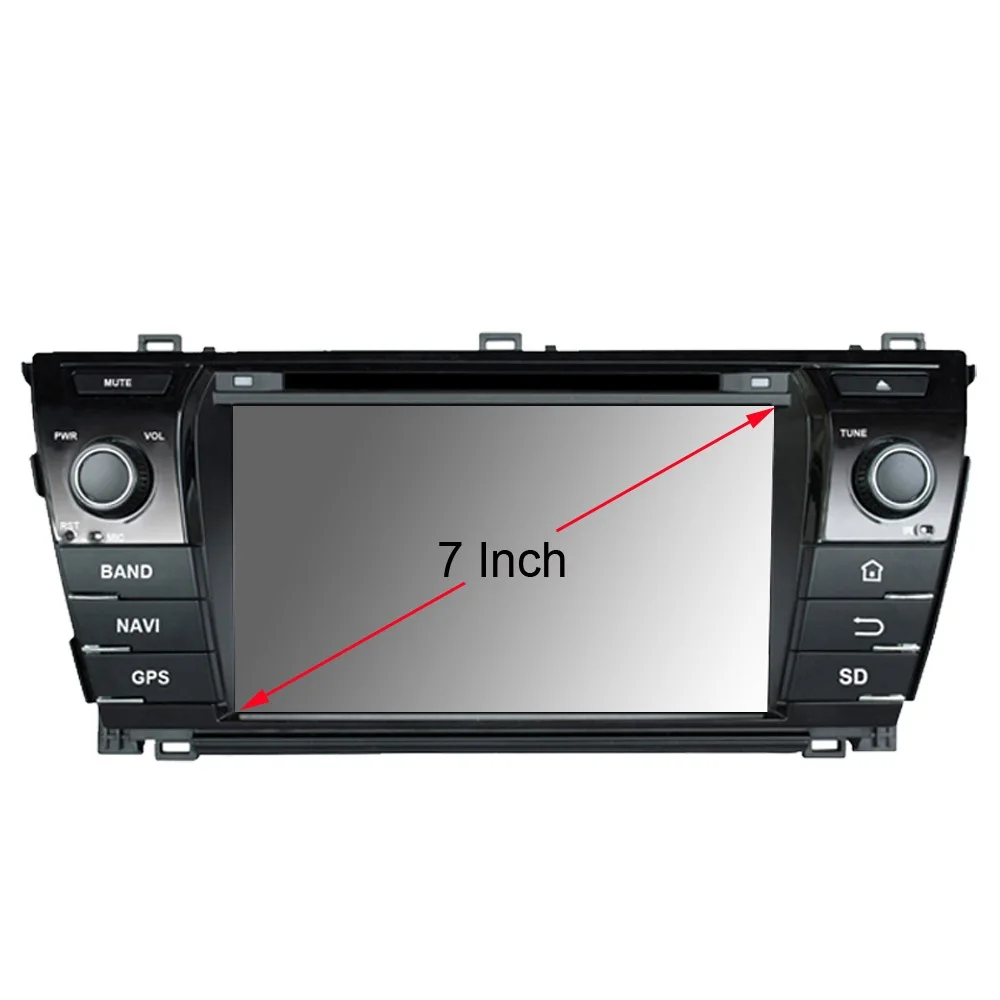 Excellent 7" Android Car DVD Player with TV/BT GPS 3G WIFI DVR,Audio Radio Stereo,Car PC/multimedia headunit for TOYOTA COROLLA 2013 2014 12