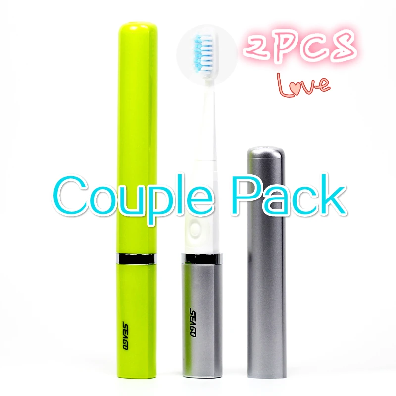 

2PCS Couple Pack Toothbrush Electric for Adult Sonic Electric Toothbrush Deep Clean Teeth Brushes Whitening Oral Care sg-632
