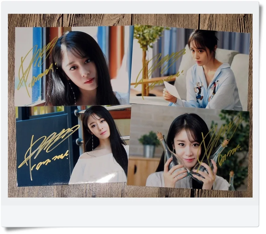 

T-ARA TARA Park Ji Yeon Autographed Photo What's my name 4 photos set 4*6 free shipping 062017