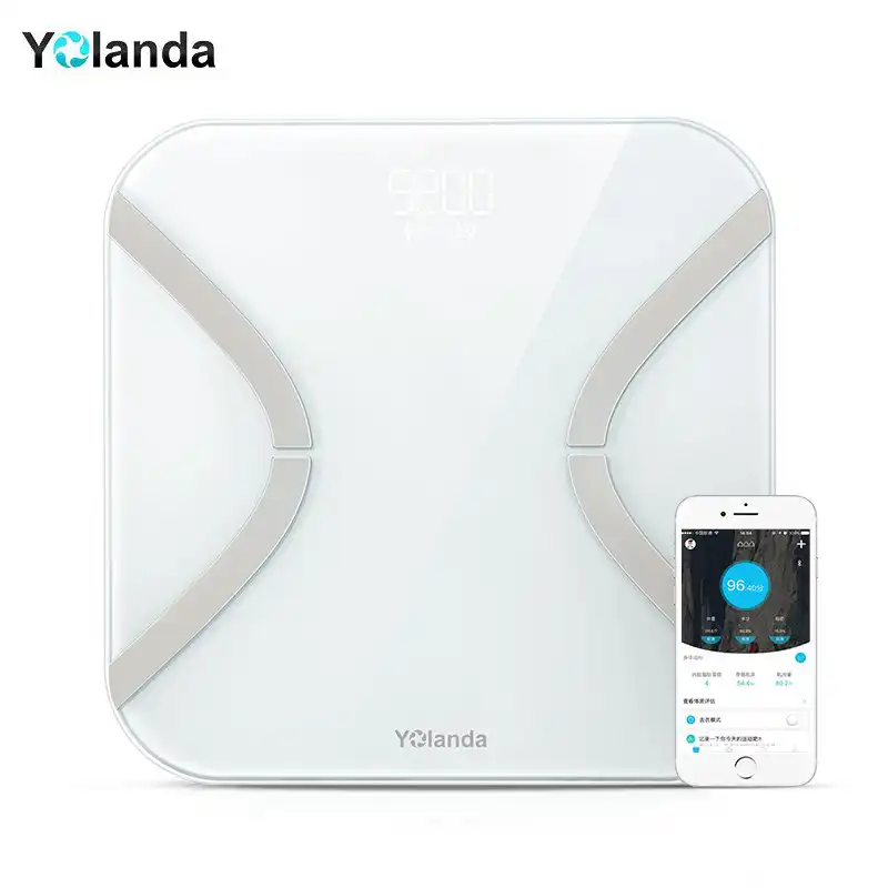 Yolanda CS20E цифровые весы для ванной, весы для жира, бытовые электронные напольные весы, Bluetooth Mi весы состава тела - изображение