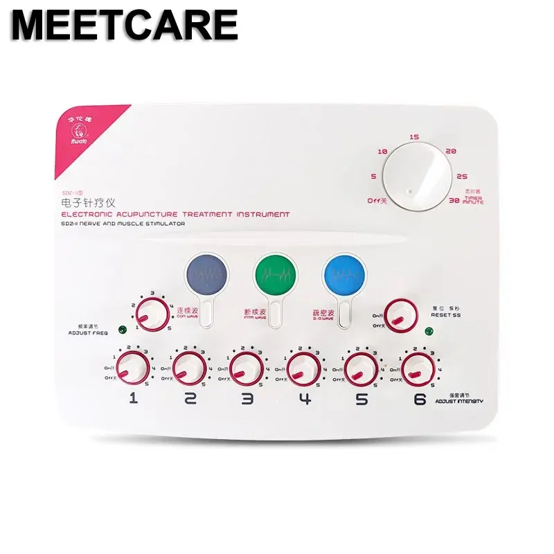 

Health Multi-functional Acupuncture Stimulation Acupuncture Massage Needles Six Way Outputs Relief Pain Relax Muscles Massage
