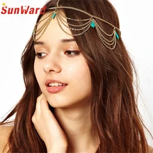 Для женщин Глава Сеть ювелирных повязка вечерние полоска для волос 2925101026