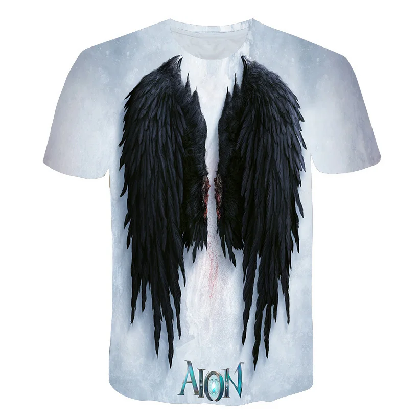 

men t shirt New 2019 Fashion Brand T-shirt Men/Women Summer 3d Tshirt Print angel T shirt Tops Tees
