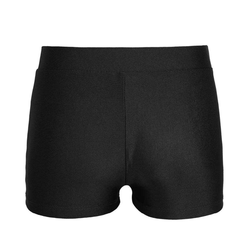 Kids Boys Girls Gymnast Panties V-front Waistband Sports Bottoms Gymnastic Leotard Ballet Shorts for Children Swimsuit Shorts