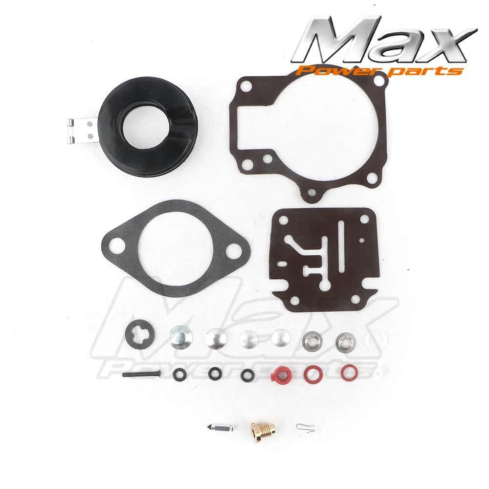 Carb Repair Carburetor Rebuild Kit with Float for Johnson Evinrude