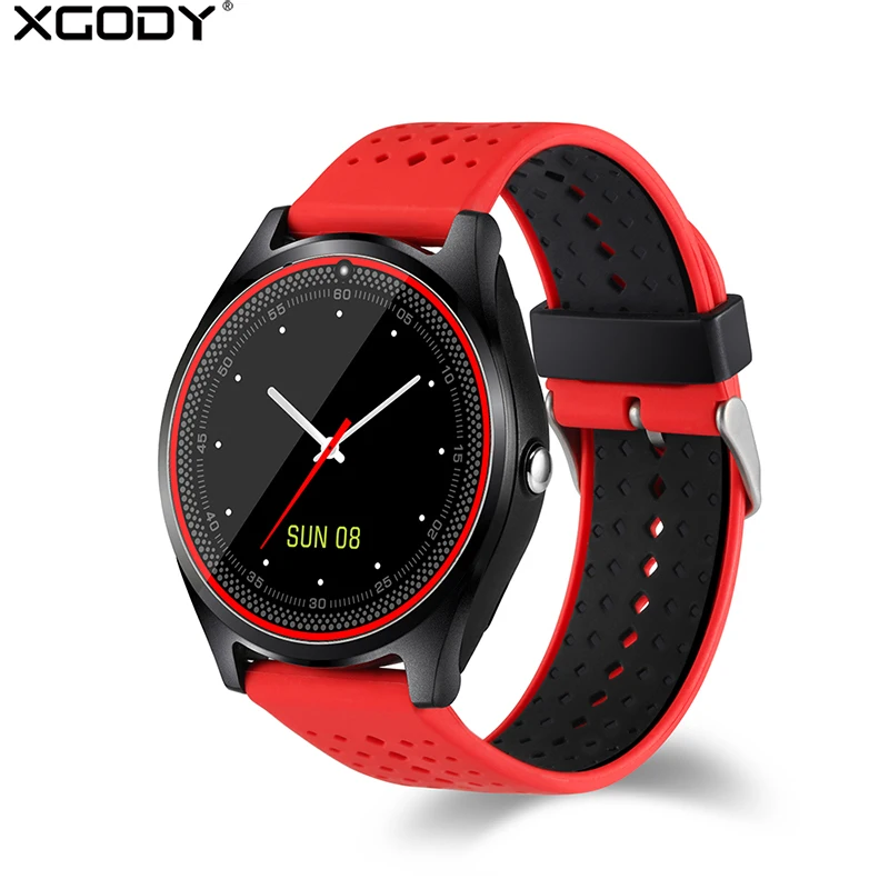 

XGODY V9 Smart Watch With SIM Card Pedometer Sleep Fitness Tracker Sport Wrist Watch Cell Phone Smartwatch for Android iphone