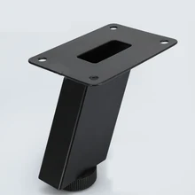 Упаковка из 4 шт.) черная мебель стул стенд ножки железная отделка ванная комната шкаф стол ноги диван кровать ноги H = 80 мм