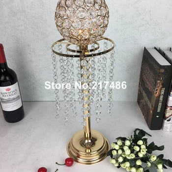 

High Wedding Center Piece Decoration mental chorme gold Flower Stand Banquet Favor