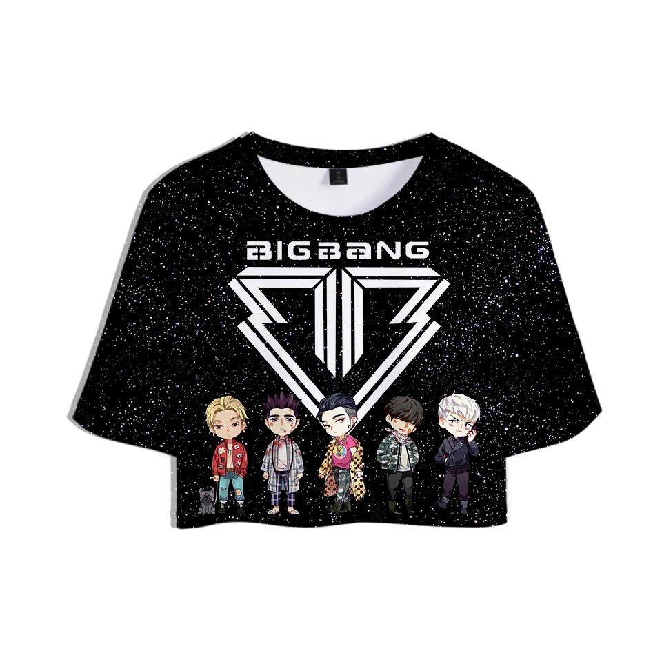 BIGBANG 3D наборы Женский костюм Девушки Сексуальная уличная Корейская мужская пение