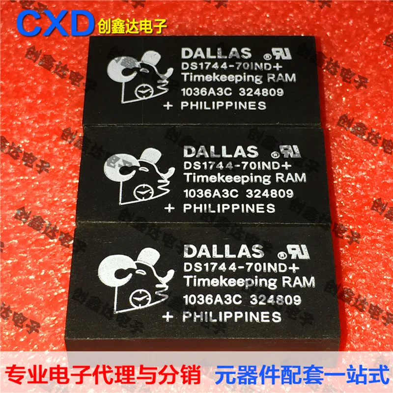 Freeshipping DS1744-70IND+ DS1744 |