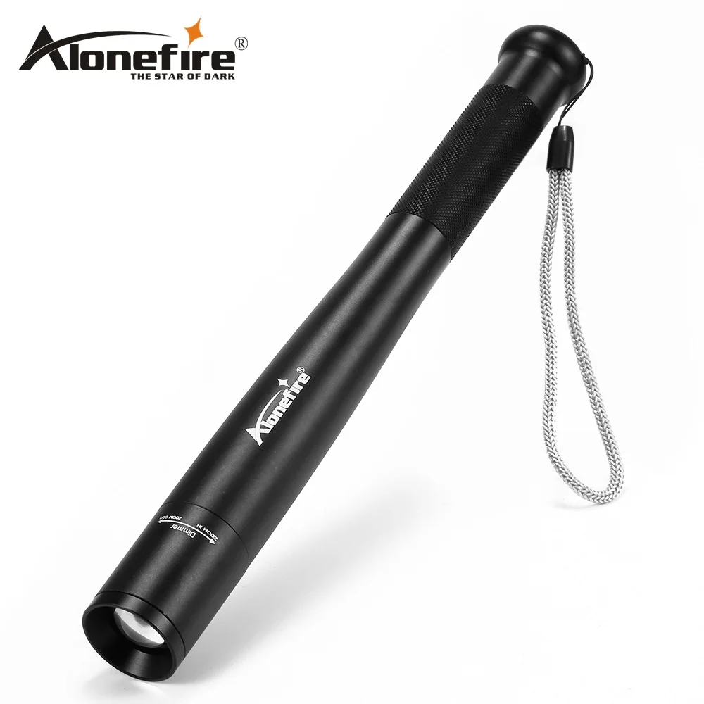 Alonefire x970 Бейсбол bat Увеличить светодиодный фонарик 2000 люмен супер яркий для чрезвычайных ситуаций и самообороны