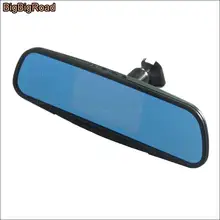BigBigRoad For nissan tiida Car Blue Screen front mirror DVR + rear view camera driving video recorder dashcam parking monitor