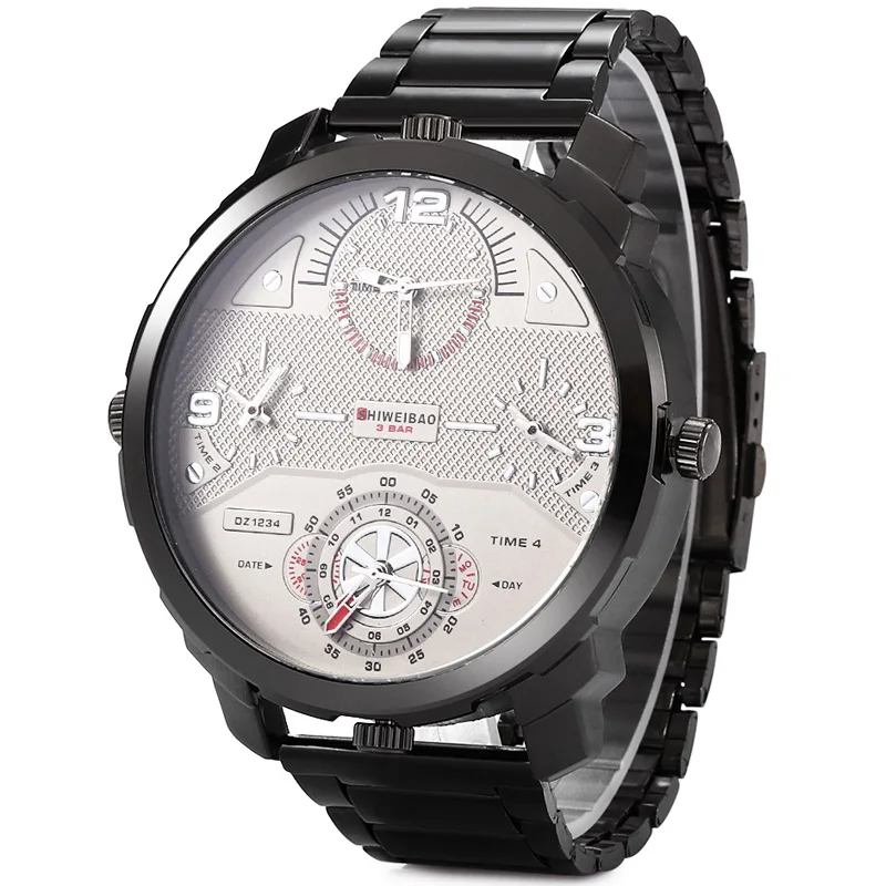 shiweibao full steel four time zones military watches for men (9)