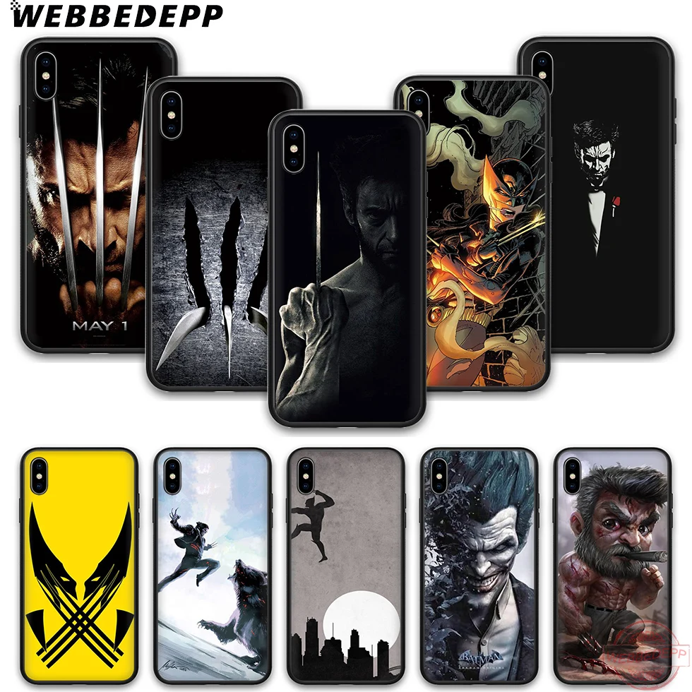 

WEBBEDEPP Wolverine soft silicone phone case for iPhone 5 6 7 8 Plus X XS XR XS Max.11 11peo 11proMax