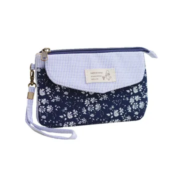 

Cotton Floral Printing Women Mini Day Clutches Handbag Ladies Small Phone Pouch Bag Female Bolso Mujer Bolsas Feminina for Girls