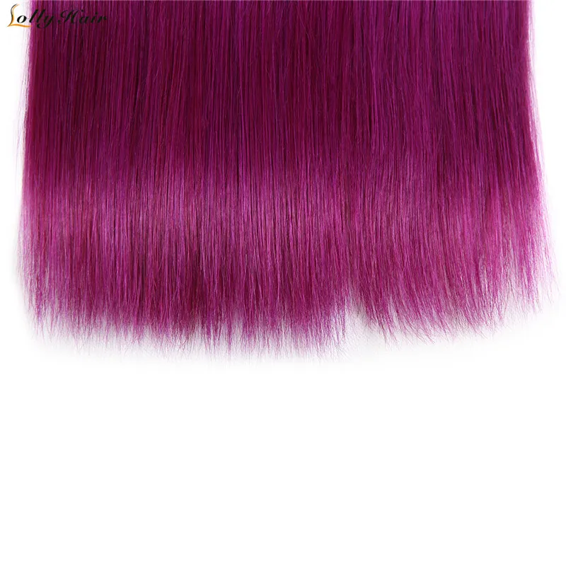1b purple ombre straight hair bundles (6)