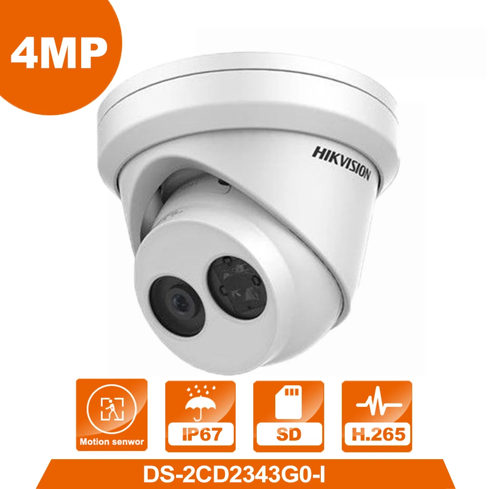 Hik английская версия IP Камера DS 2CD2343G0 I заменить 2CD2342WD 4MP H.265 ИК башни сети