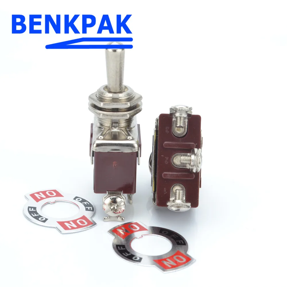 

12mm Silver Contacts high quality 3 screw momentary toggle switch,(ON) OFF (ON) spring return