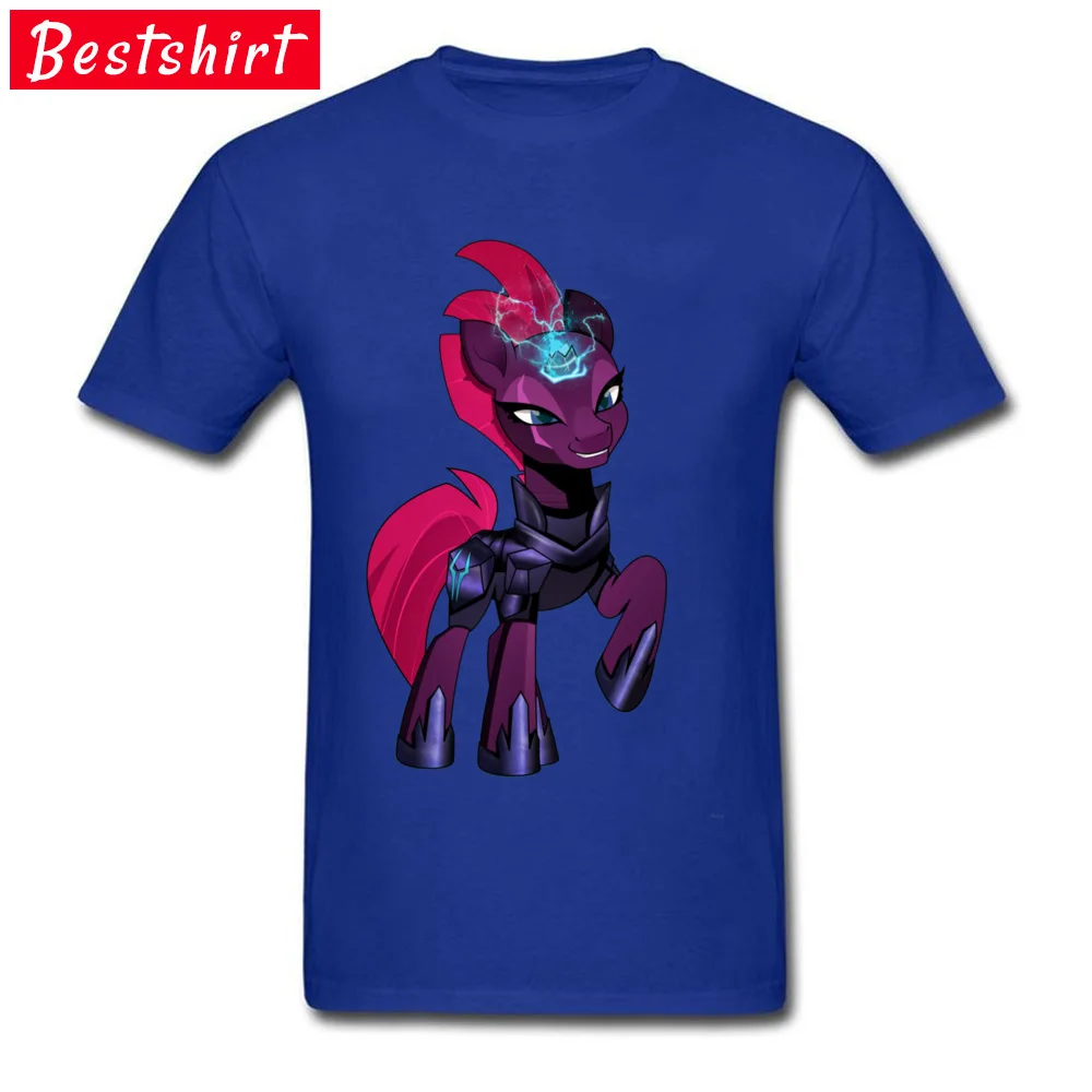 ComicsFashionable Short Sleeve Tops Tees Summer/Autumn Prevailing O Neck All Cotton Top T-shirts Men's T-Shirt Design  My Little Pony Tempest Shadow  12886 blue