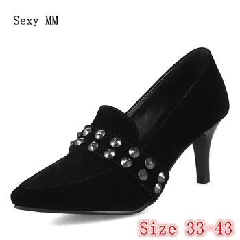 

High Heels Women Pumps High Heel Shoes Stiletto Woman Party Shoes Ladies Kitten Heels scarpin Plus Size 33 - 40 41 42 43