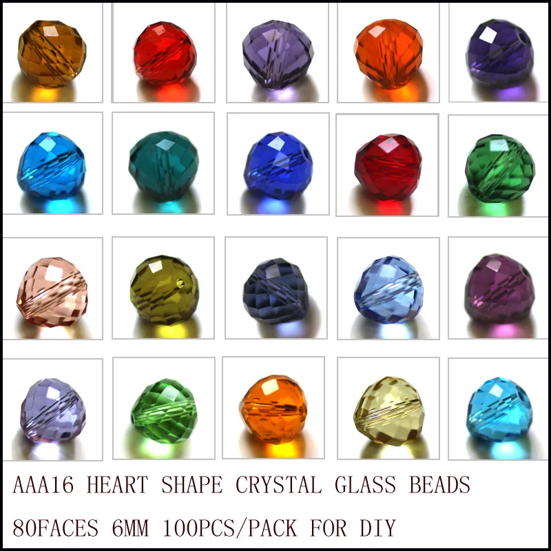 100 шт. прозрачные бусины в форме сердца 6 мм|bead bear|beads directbeading designs for dresses |