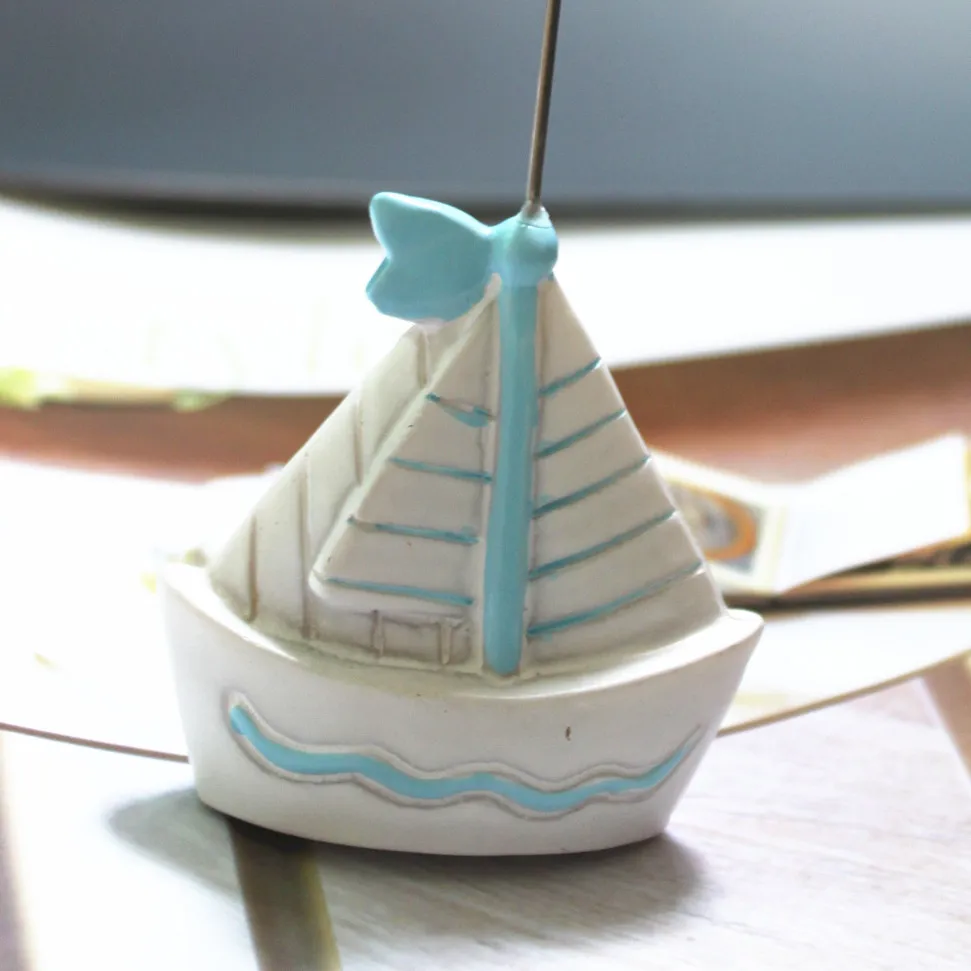 sailboat place card holder