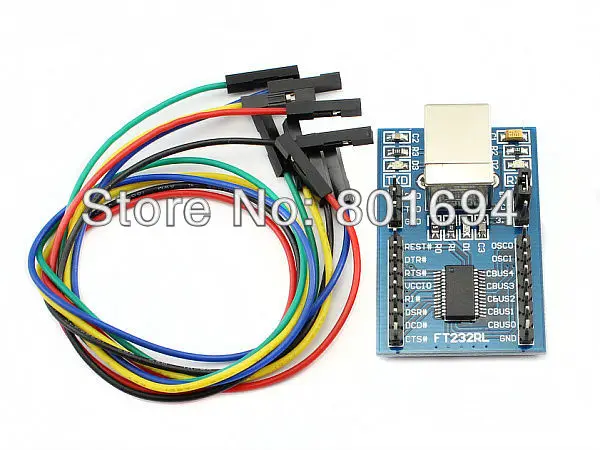 FT232RL модуль USB к ttl конвертер+ USB кабель Suport 3,3 V/5 V