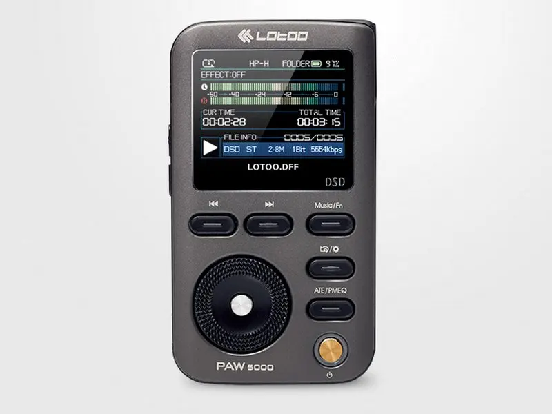 

2017 New LOTOO PAW5000 Bluetooth Portable Lossless HIFI Audio LED DSD MP3 Music Player