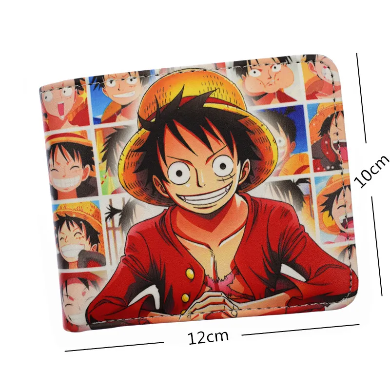 Короткий кошелек из искусственной кожи Luffy Law Ace аниме для молодых с искусственным