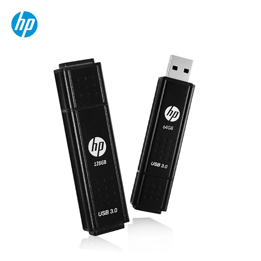 hp USB флеш-накопитель, USB 3,0, 16 ГБ, 32 ГБ, 64 ГБ, 128 ГБ, Cle, USB3.0, металлический бизнес-диск, на ключ, карта памяти, новая флешка, 128 ГБ