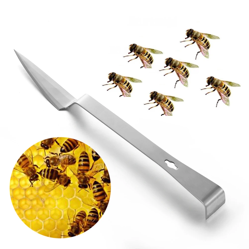 

1PC Honey Scraper Uncapping Fork Stainless Steel Bee Scratcher Apiculture Equipment Honeycomb Garden supplies Beekeeping Tool