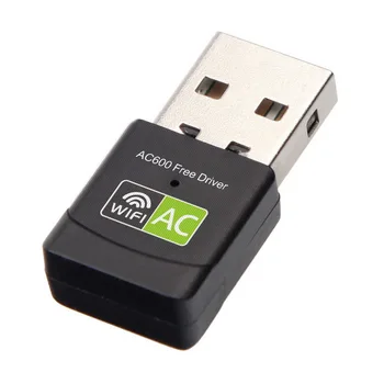 

100pcs Free Driver Wireless USB Wifi Adapter 600Mbps Lan USB Ethernet 2.4G 5G Dual Band Network Card Dongle 802.11n/g/a/ac